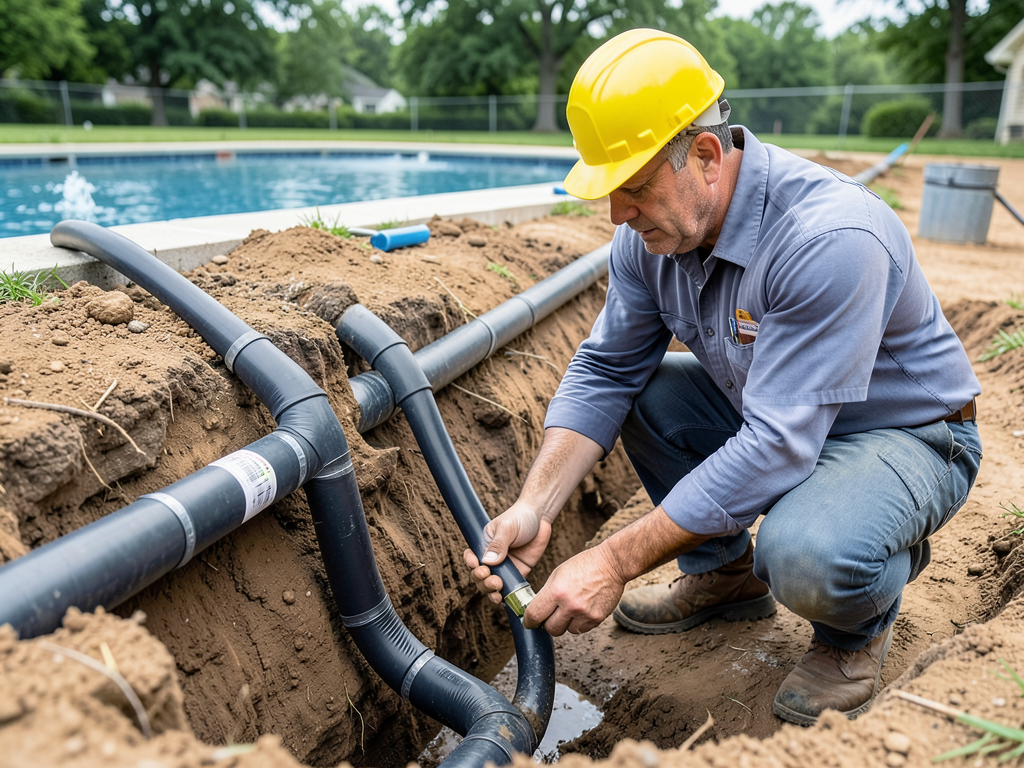 Designing the plumbing for a new pool house or cab
