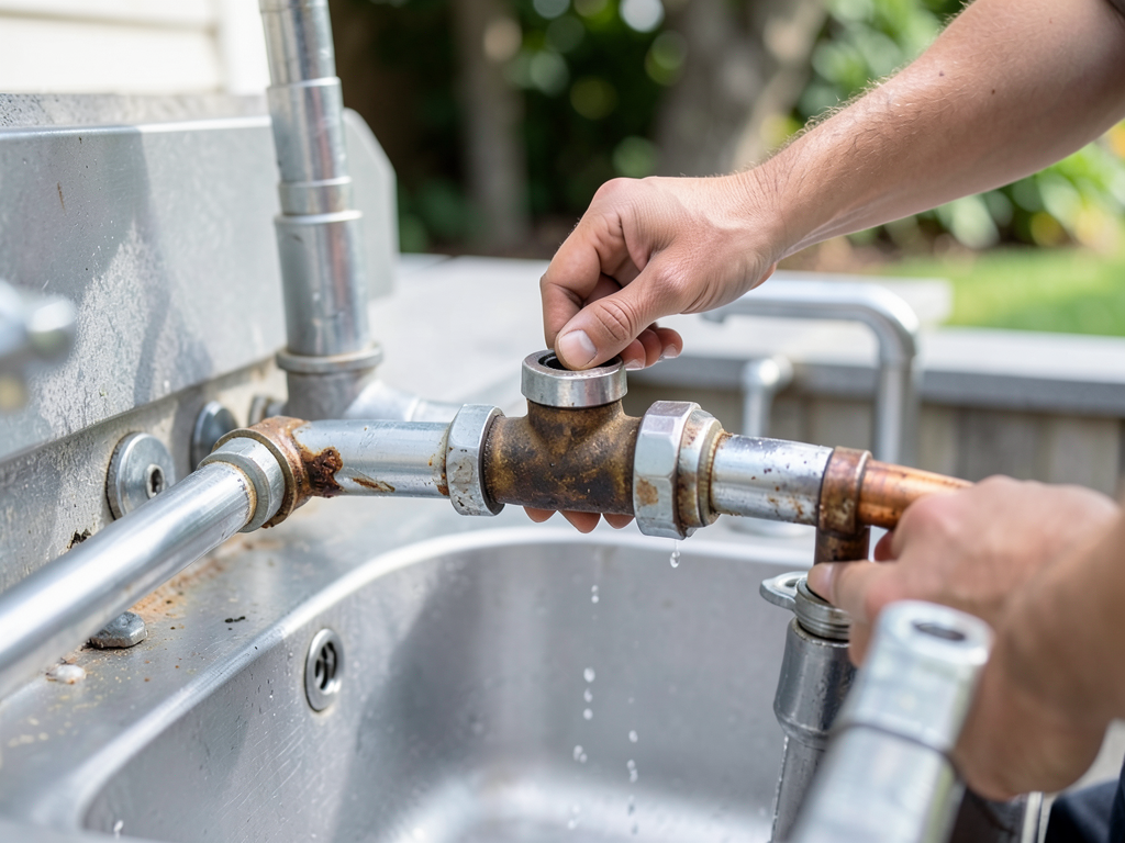 How to Stop Salt Air from Destroying Your Solana Beach Outdoor Kitchen Plumbing