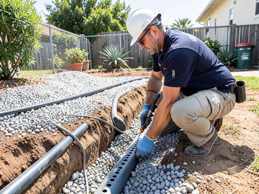 Solving yard drainage and exterior plumbing issues